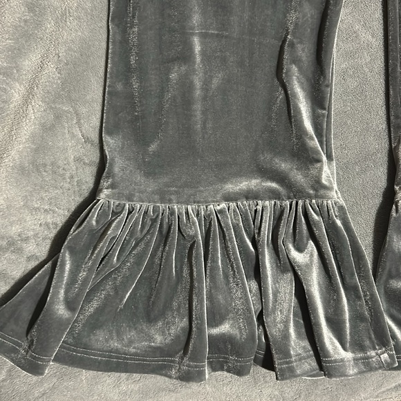 Matilda Jane Silver Velvet Flare Pants - Picture 3 of 5